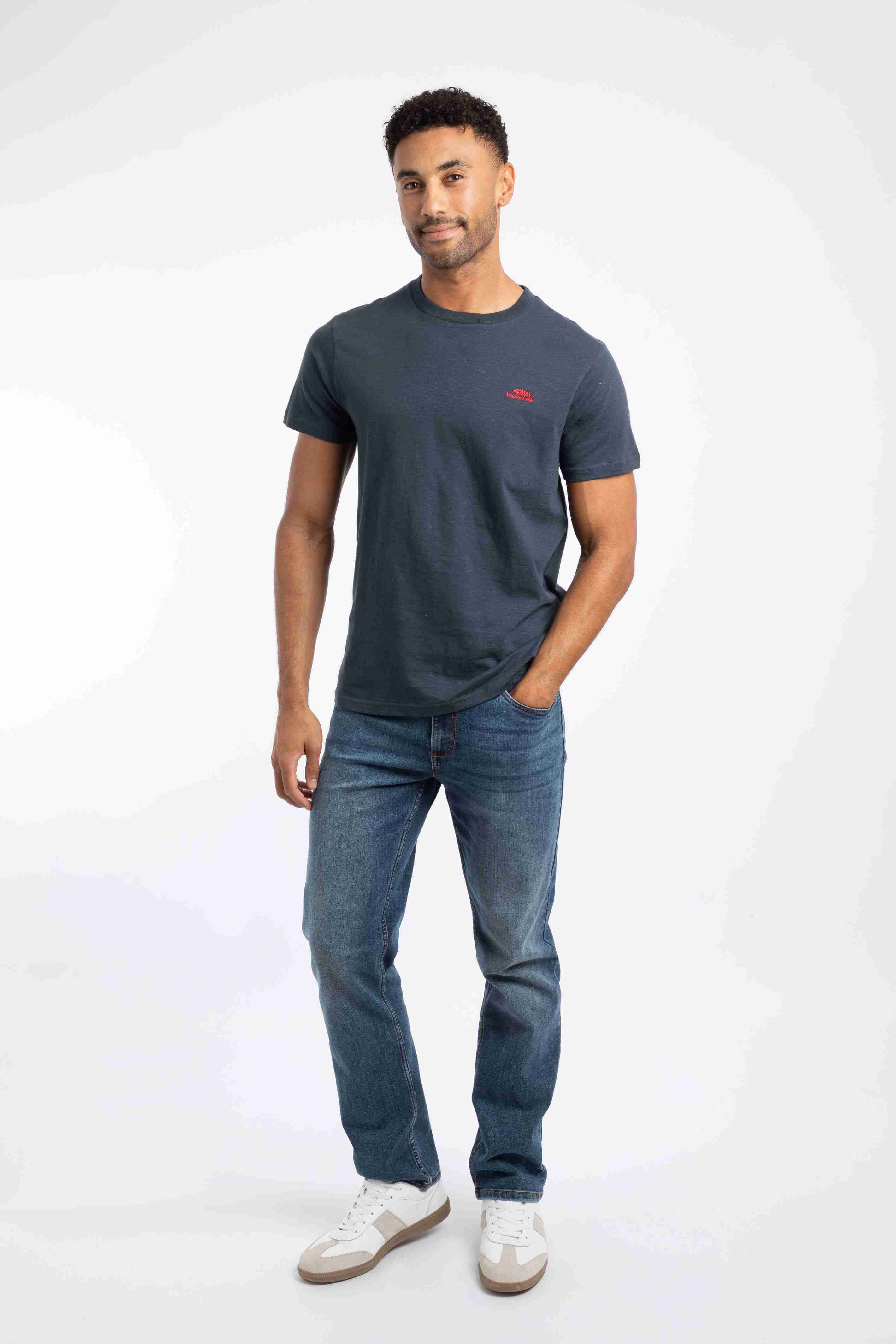 Fished Branded T-Shirt Navy