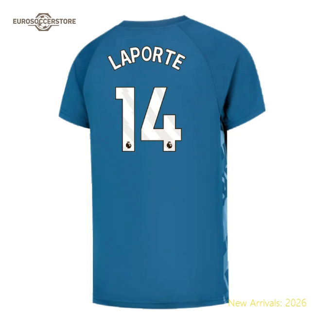 Man City Kids Laporte Kid-approved Jersey Performance Fabric Quick-dry
