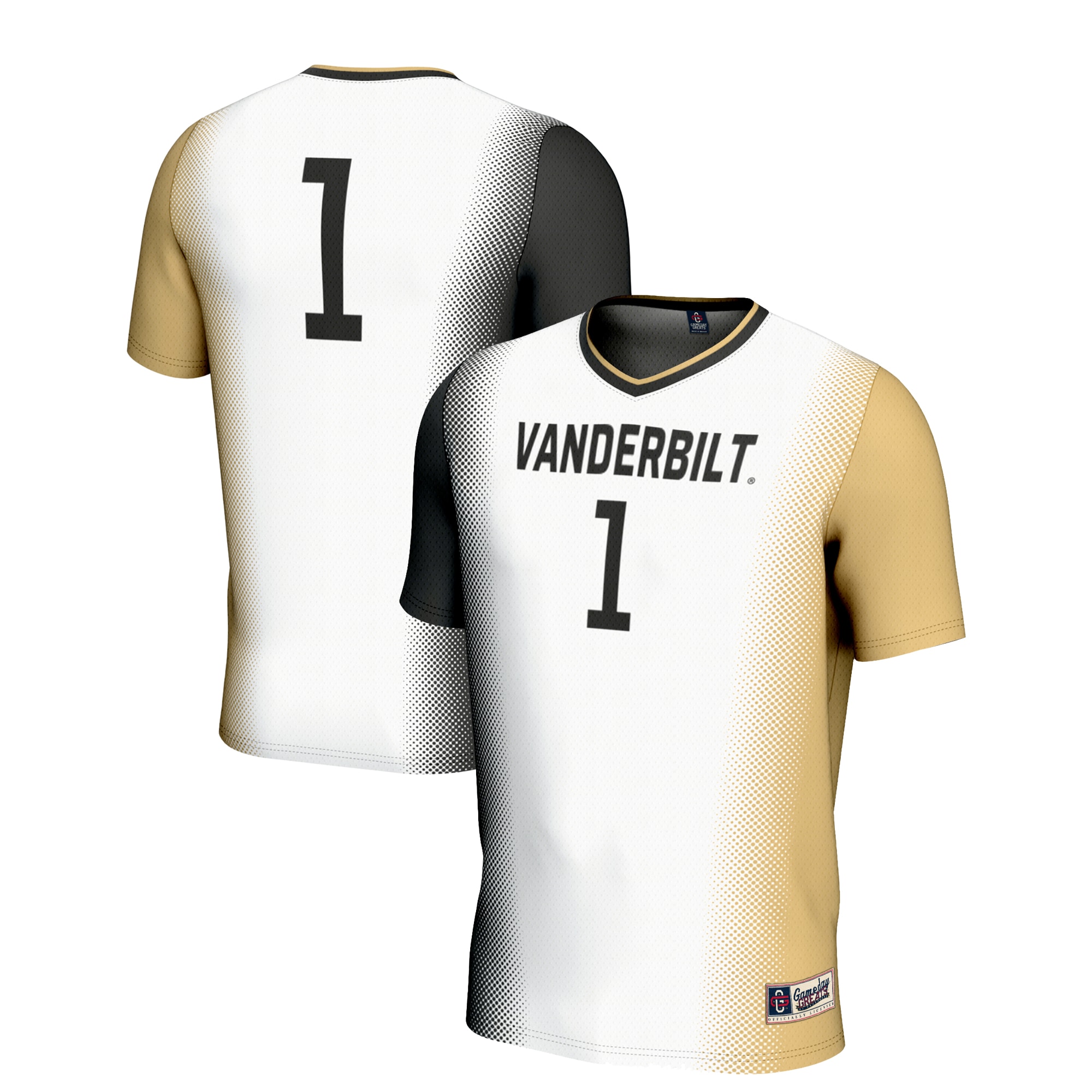[SJH] Vanderbilt Commodores GameDay Greats Unisex Lightweight Women's Soccer Jersey - White