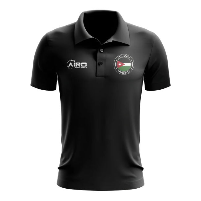 Elite Jordan Football Polo Shirt (Black) Match-Ready Elite