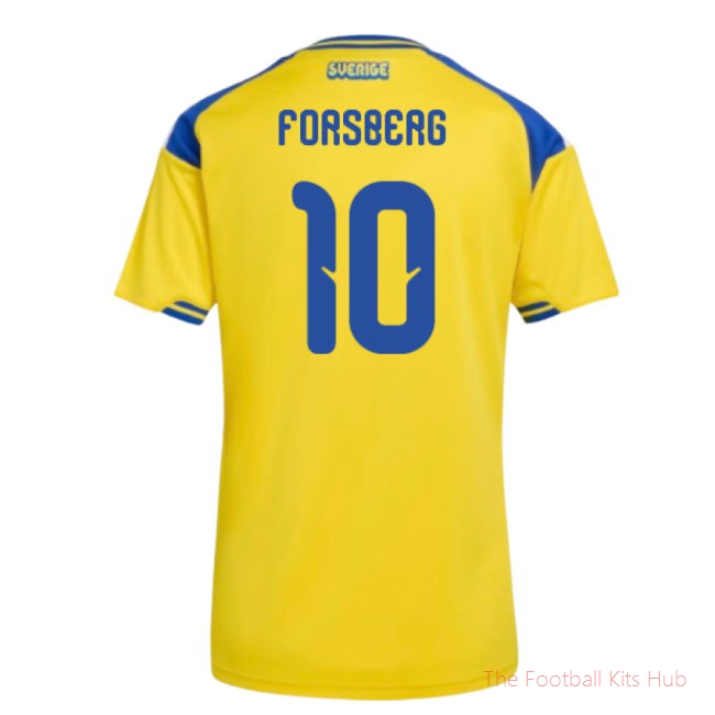 2026-2027 Sweden Home Shirt (Womens) (Forsberg 10)