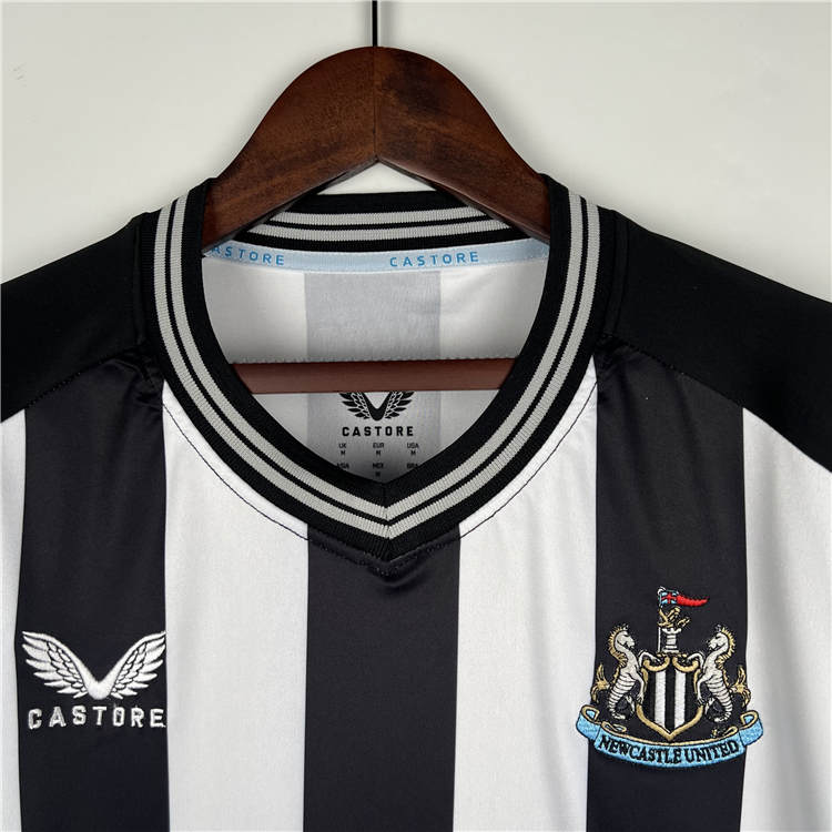2324 Newcastle United Home WhiteBlack Soccer Jersey Football Shirt -