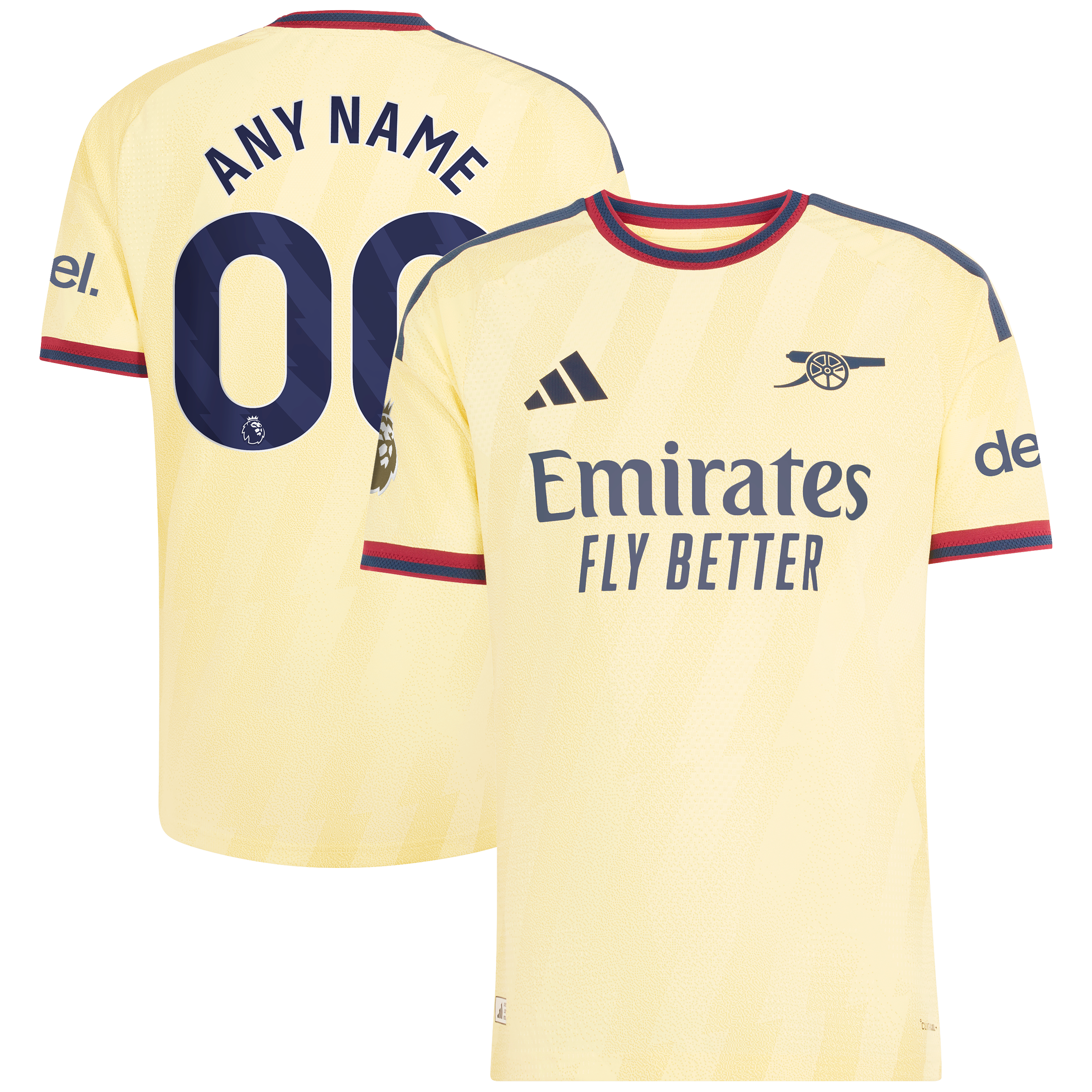 [SJH] Arsenal 2026/27 Third On-Field Authentic Custom Jersey - Yellow