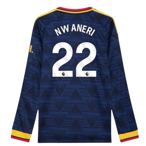 Arsenal Long Sleeve Away Shirt (Nwaneri 22) – Away Supporter Jersey (2026/2027)