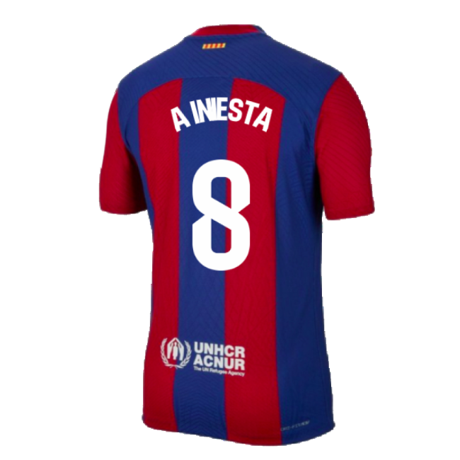 2023-2024 Barca Authentic Main Jersey (a Iniesta 8) - Unique Style