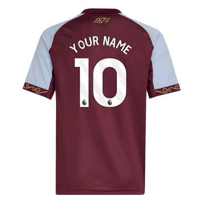 Kids Aston Villa Home Jersey 2025-2026