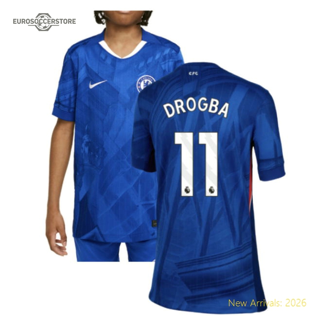Chelsea Drogba Breathable Kids Jersey Climacool Easy-care