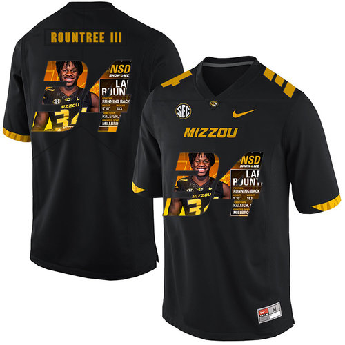 Men's None Black 2024 away jersey Larry Rountree #34 durabl Jersey