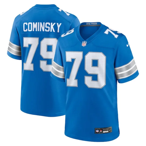 None John Cominsky Game Jersey - Blue | NFL Player Jersey | NFL Footba