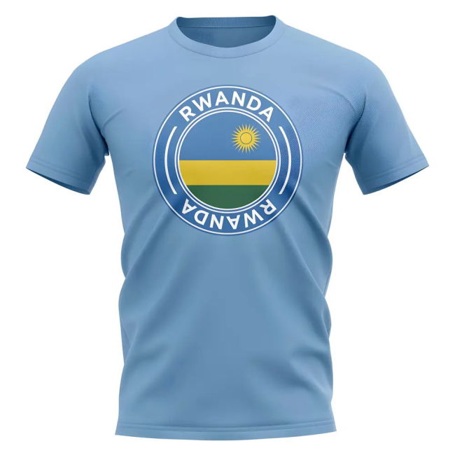 Rwanda Football Badge T-Shirt (Sky)