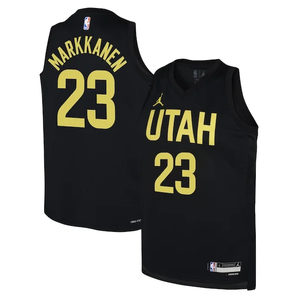 Lauri Markkanen UTA Swingman Jersey - high-quality modern - Black