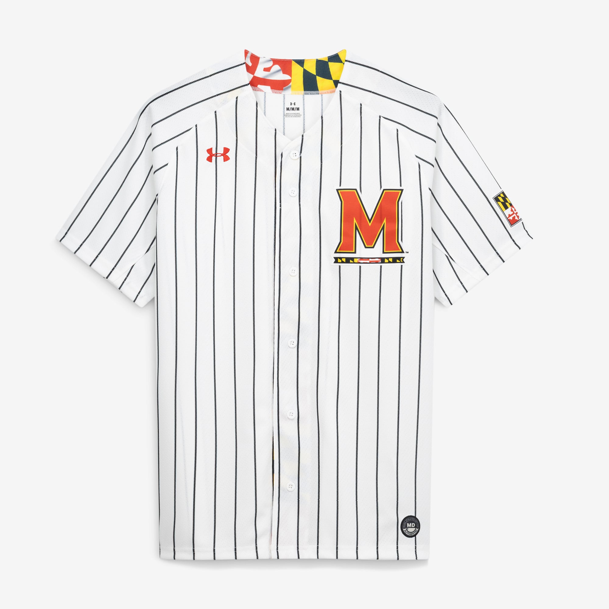 Maryland Terrapins Under Armour Replica Baseball Jersey - White