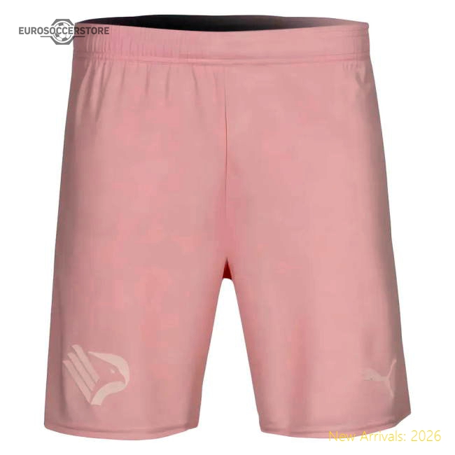 Premium 2025-2026 Palermo Fc Home Football Shorts (pink)