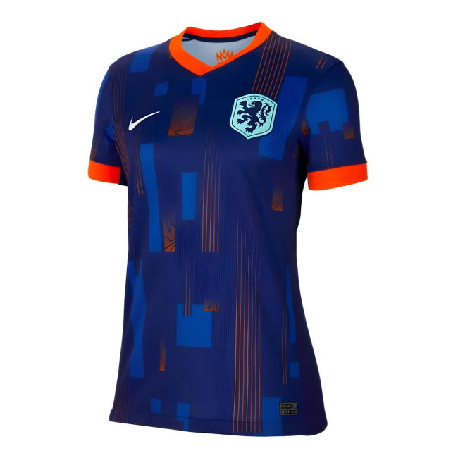 Womens Match Worn Style Netherlands Away Player Jersey 2024-2025
