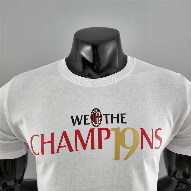 21-22 AC Milan Champion White T-Shirt - Official Replica 6707