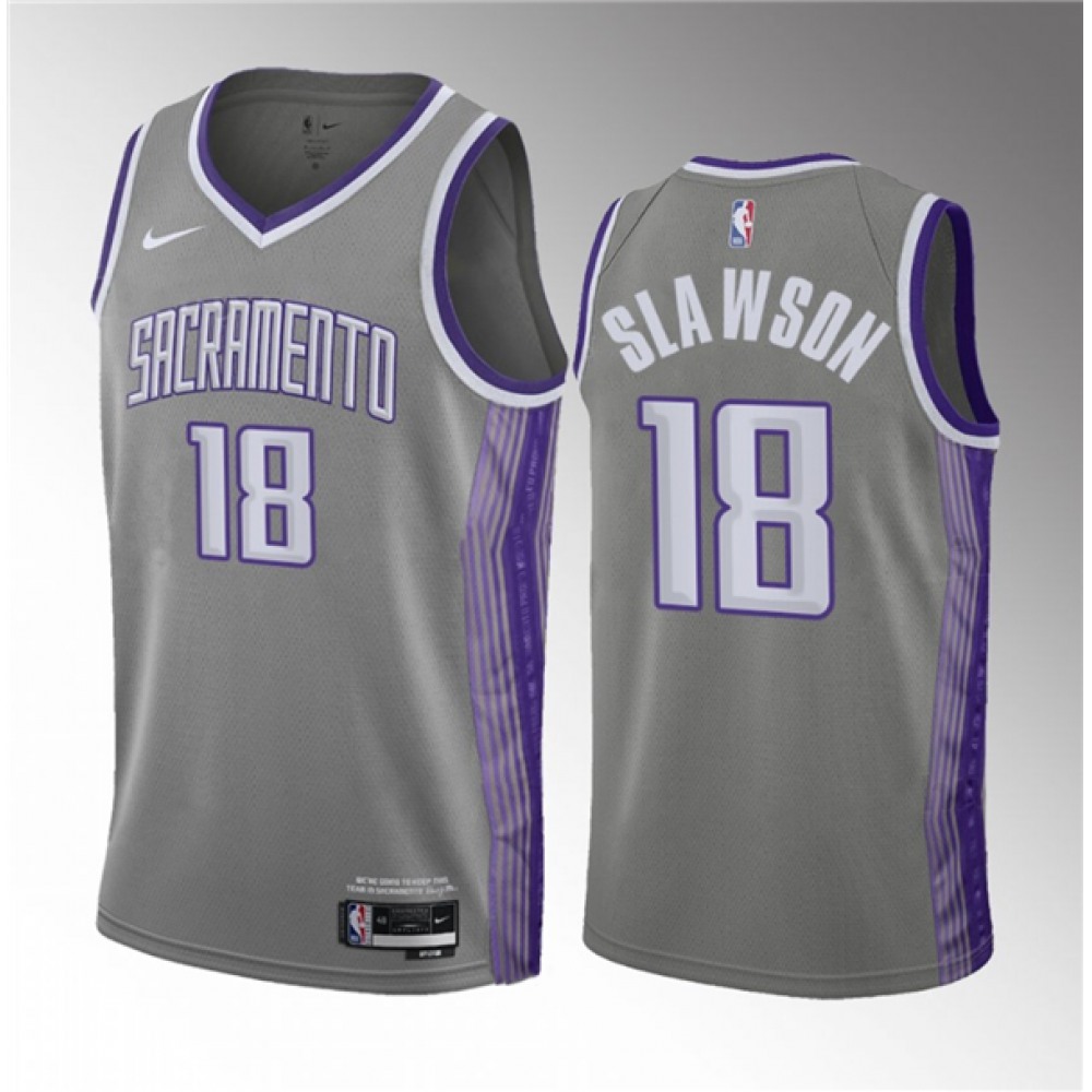 Game Day Genuine Men's Kings #18 Jalen None Basketball Jersey