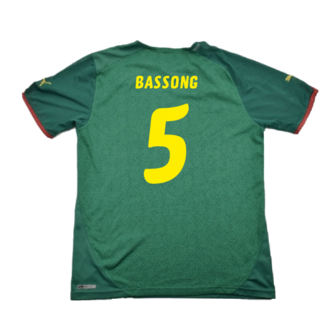 Cameroon National Team 2010-11 Home Jersey ((excellent) L) (bassong 5)