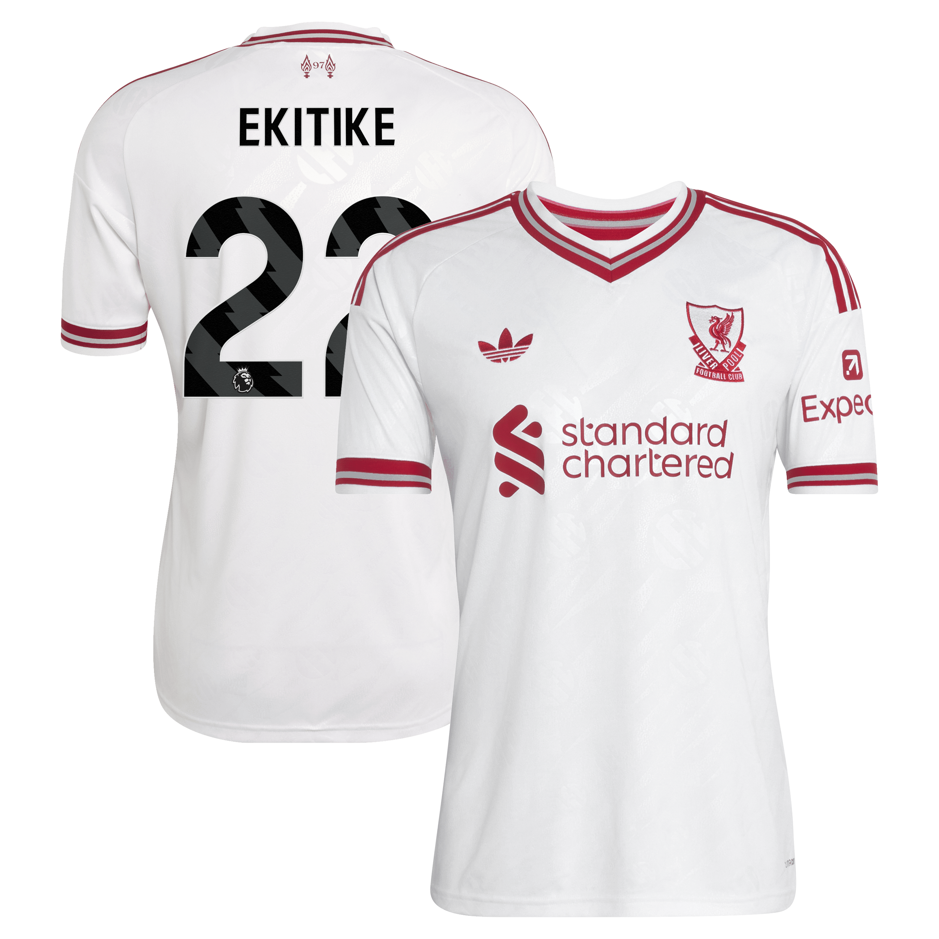 [SJH] Hugo Ekitike Liverpool 2026/27 Away Replica Jersey - White