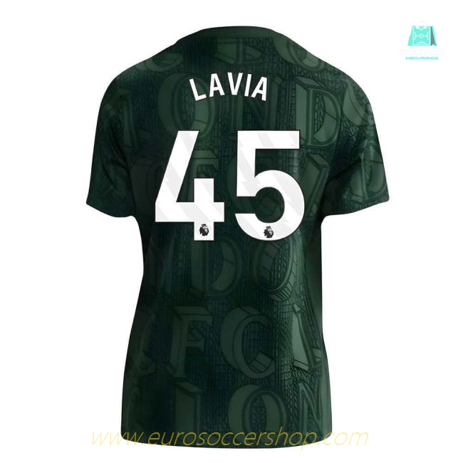 2025-2026 Chelsea Pre Match Shirt (Green) - Kids (Lavia 45)