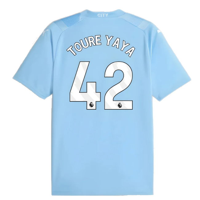 2023-2024 Man City Home Shirt (TOURE YAYA 42)