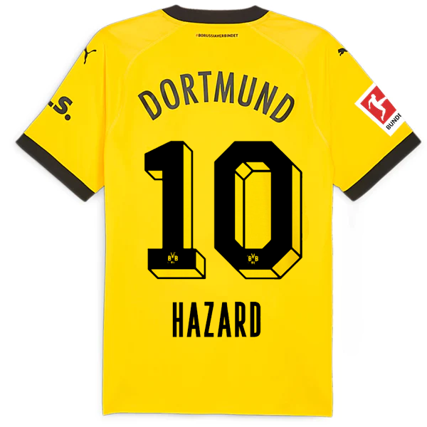 Borussia Dortmund Hazard 2023-2024 Bun Home Jersey – Authentic Shirt