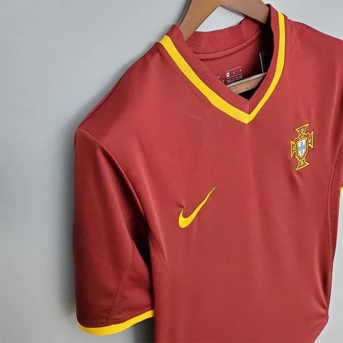 2000 Portugal Replica Jersey Home Euro - Vintage Match Quality -