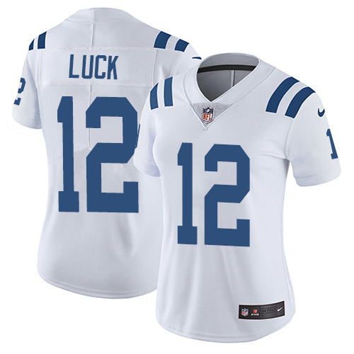 NFL I C Colts Andrew Luck #12 White Limited Game Jersey - Premium