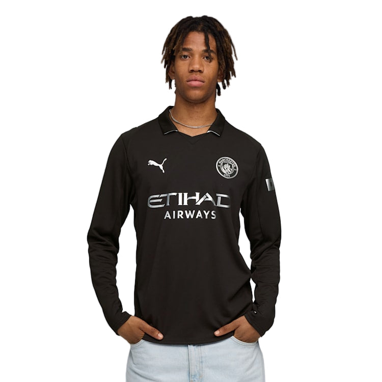 Manchester City Sleeve 2025-2026 UCL Away Jersey – Authentic Shirt
