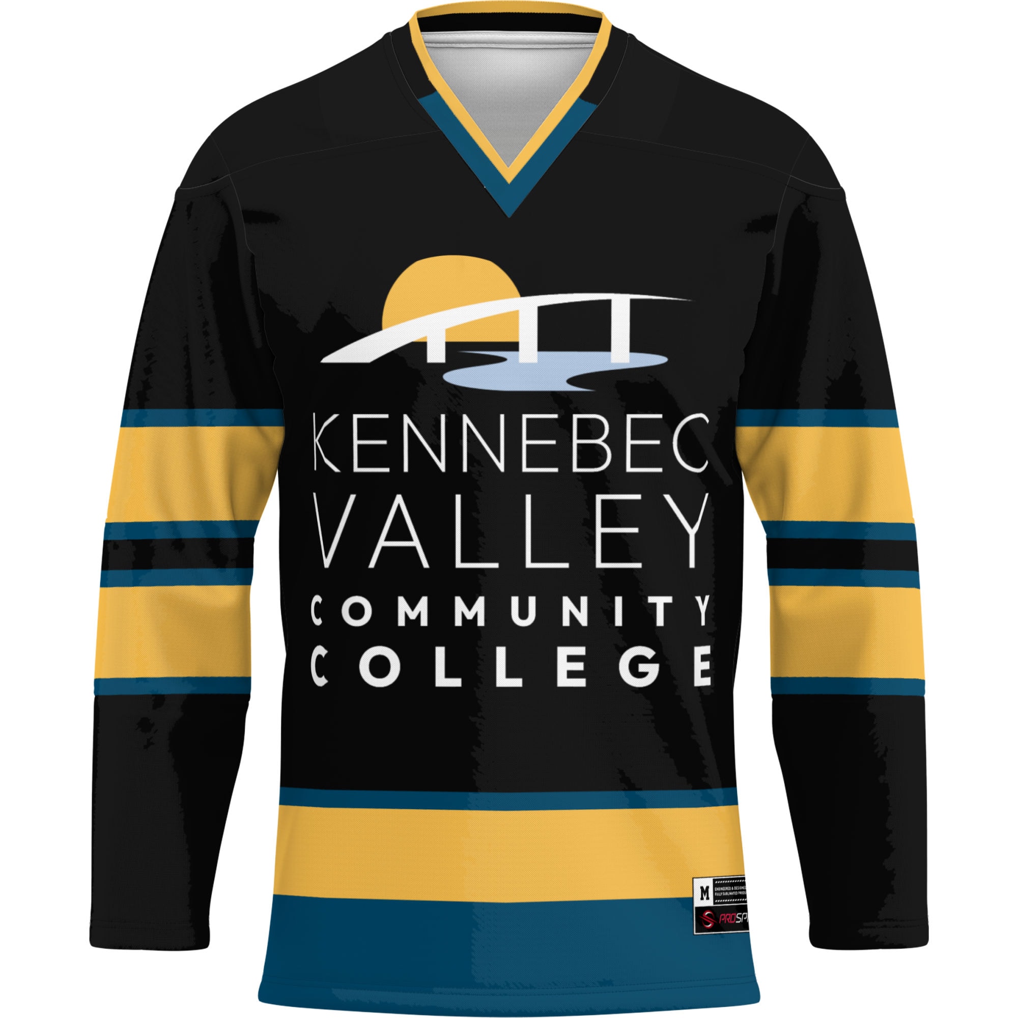 [DDG] Kennebec Valley Community College GameDay Greats Hockey Jersey - Black