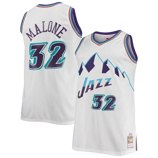 Karl Malone UTA Swingman Jersey - trendy high-quality - White