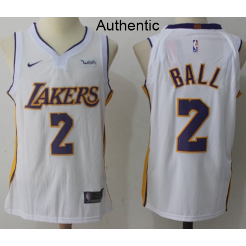 LAL Lonzo #2 Game-Ready Authentic Jersey Vintage Look Performance