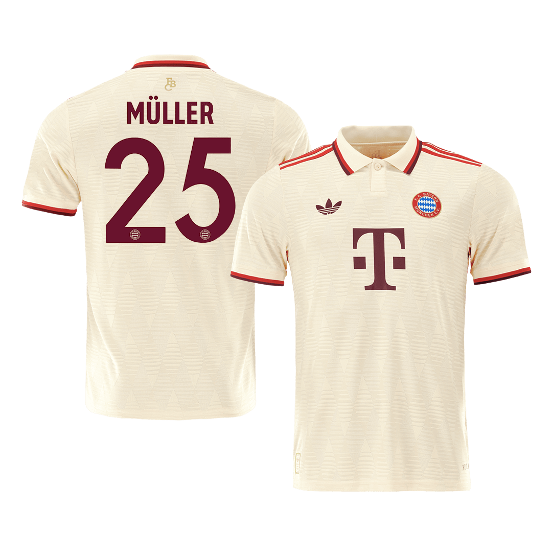 Player Version M¨¹LLER #25 Bayern Munich Third Away Soccer Jersey 2024