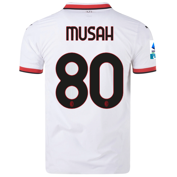 AC Milan Yunus Musah 2024-2025 UCL Away Jersey – Authentic Shirt