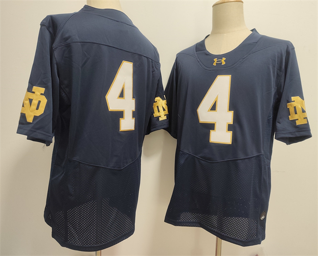 Men's ND Irish Game 2024 team authorized Jeremiyah Love #4 away