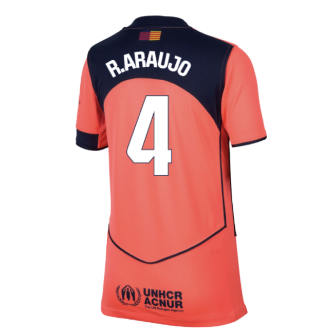 Excellent 2025-2026 Blaugrana Alternative Jersey (kids) (raraujo 4)