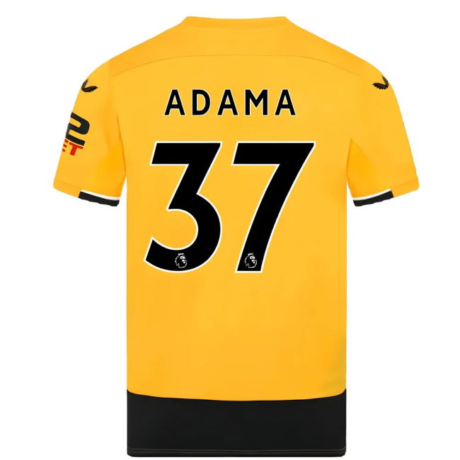 ADAMA 37 Licensed 2022-2023 Wolves Premier League Home Kit