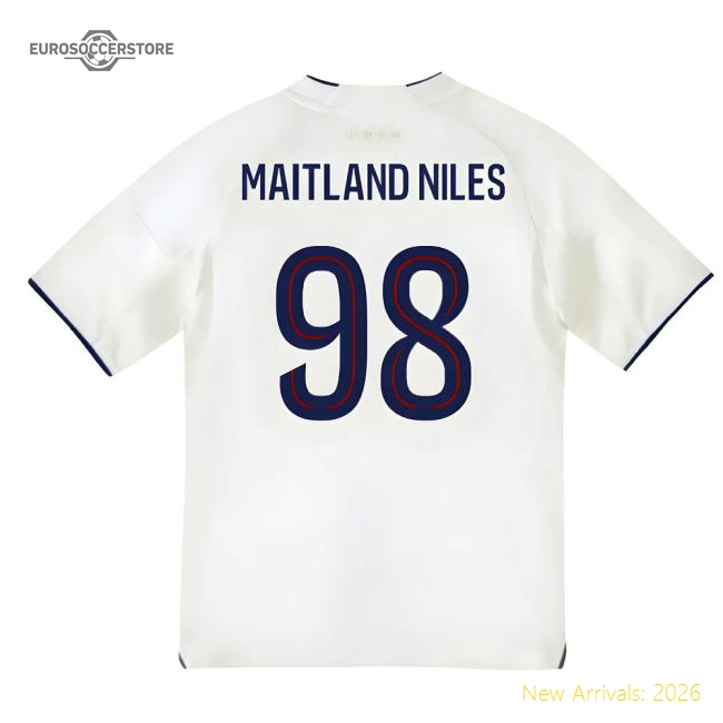 Official 2025-2026 Olympique Lyon Home Shirt (Kids) (Maitland Niles
