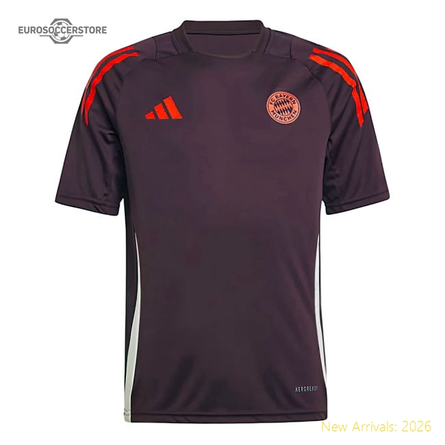Premium 2024-2025 Bayern Munich Training Shirt (Shadow Maroon) - Kids (Lewandowski