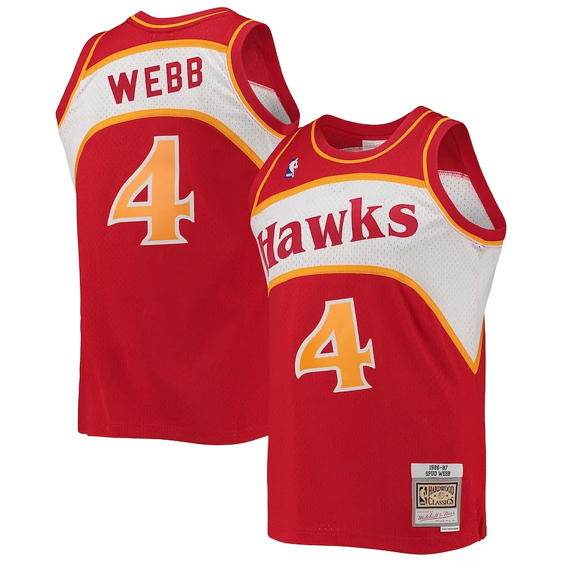Authentic Spud Webb ATL Swingman Jersey - Affordable - Fan Favorite