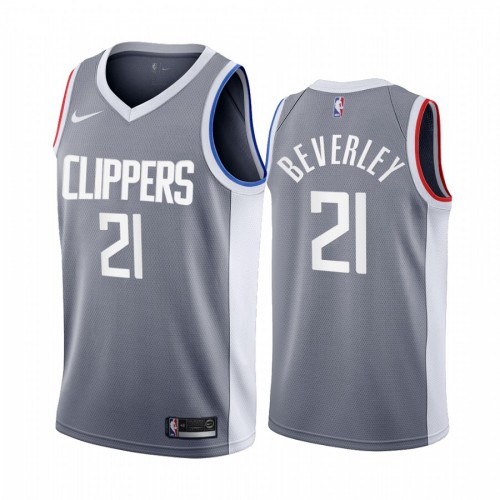 Gray LAC Angeles Clippers #21 High-Quality Jersey NBA Fan Apparel