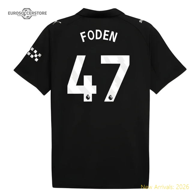 Authentic 2025-2026 Man City Away Shirt (foden 47) - Premium Quality