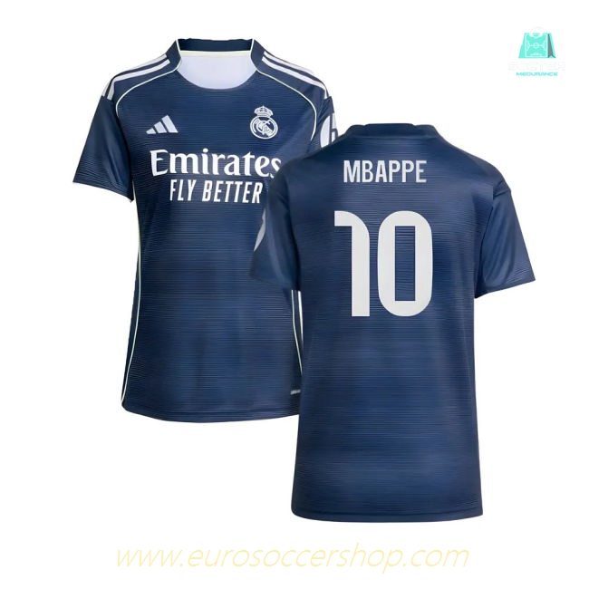 2025-2026 Real Madrid Authentic Away Shirt (Womens) (Mbappe 10)
