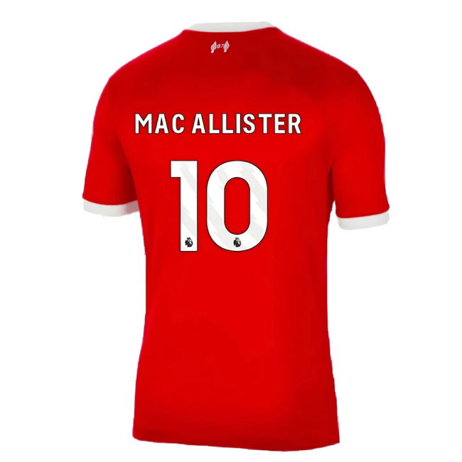 2025 Edition Liverpool Home Football Shirt 2023-2024 (Mac Allister 10)
