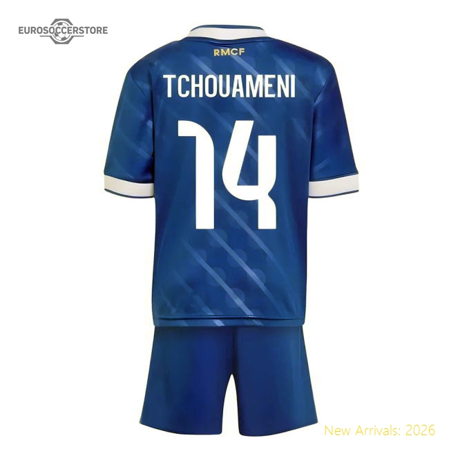 Trending 2025-2026 Real Madrid Third Youth Kit (Tchouameni 14)