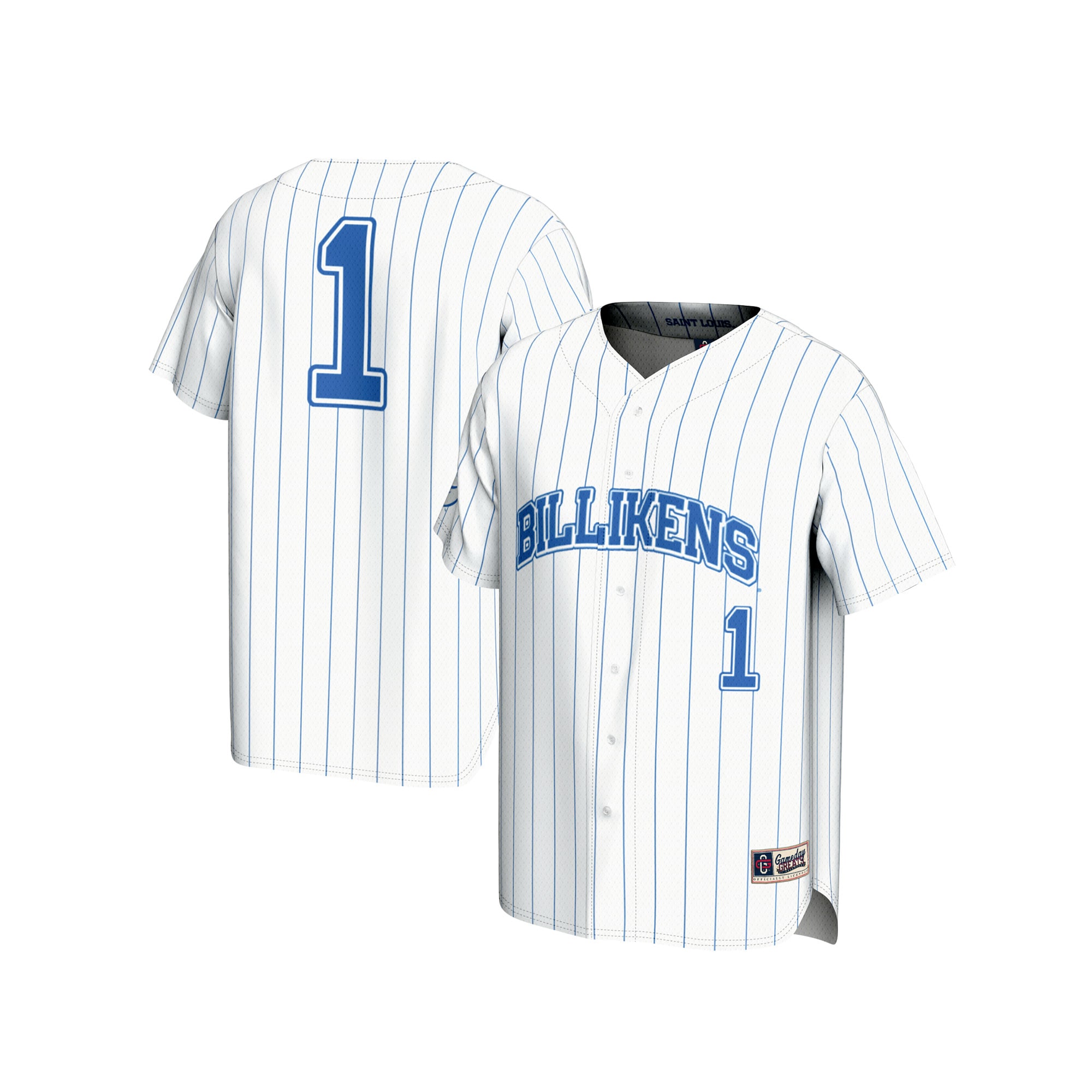 [DDG] Saint Louis Billikens GameDay Greats Youth Lightweight Baseball Fashion Jersey - White