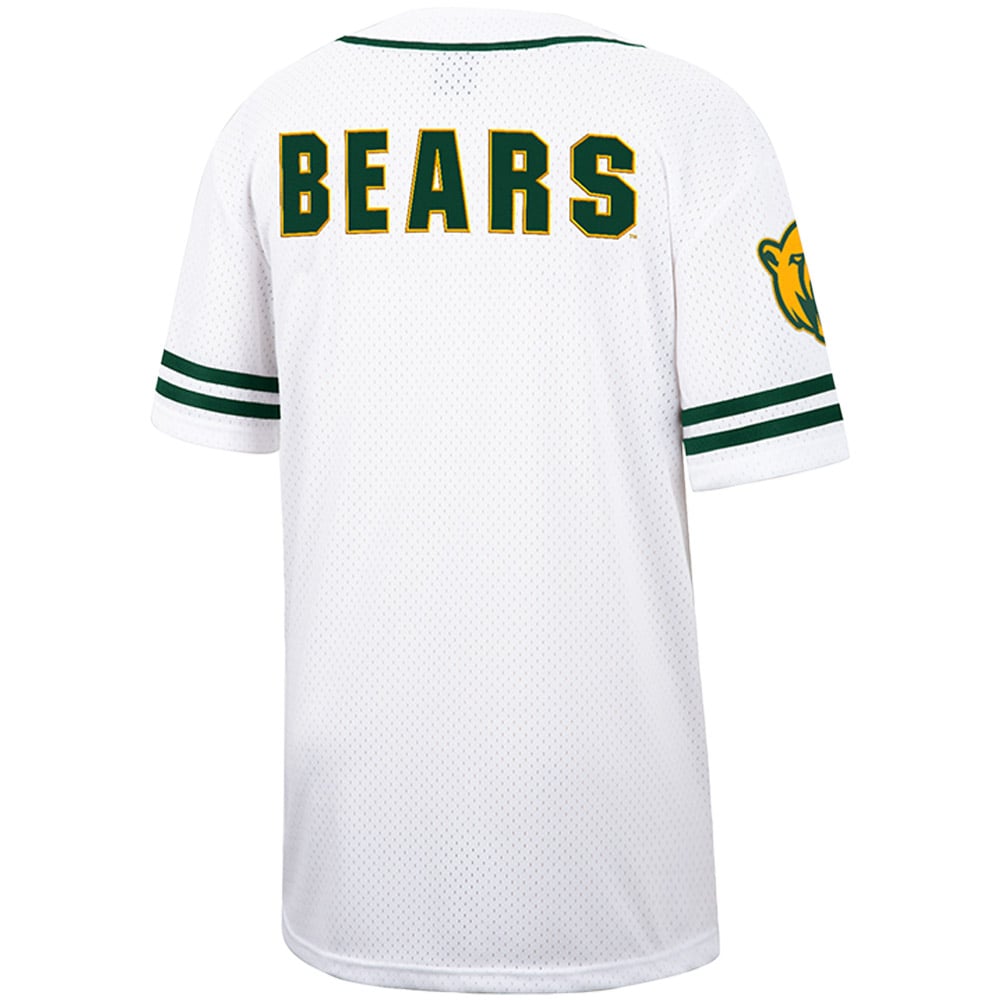 Baylor Bears Colosseum Free Spirited Mesh Button-Up Baseball Jersey - White