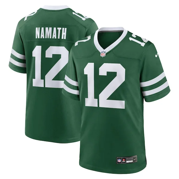 None Joe Namath Game Jersey - Green | NFL Player Jersey | NFL Football