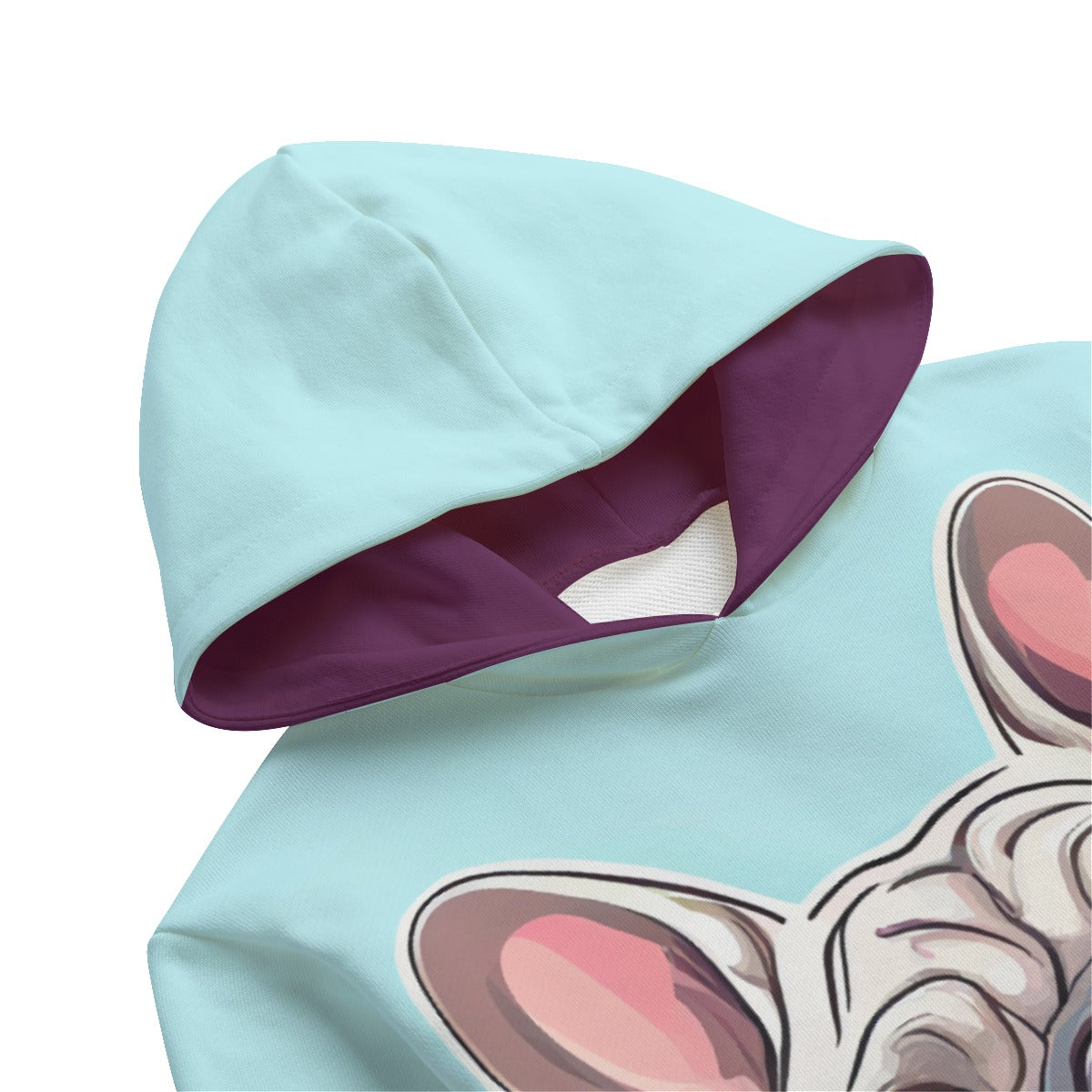 French Bulldog Gigi All Over Print Kid's Pullover Hoodie Durable Dog Item