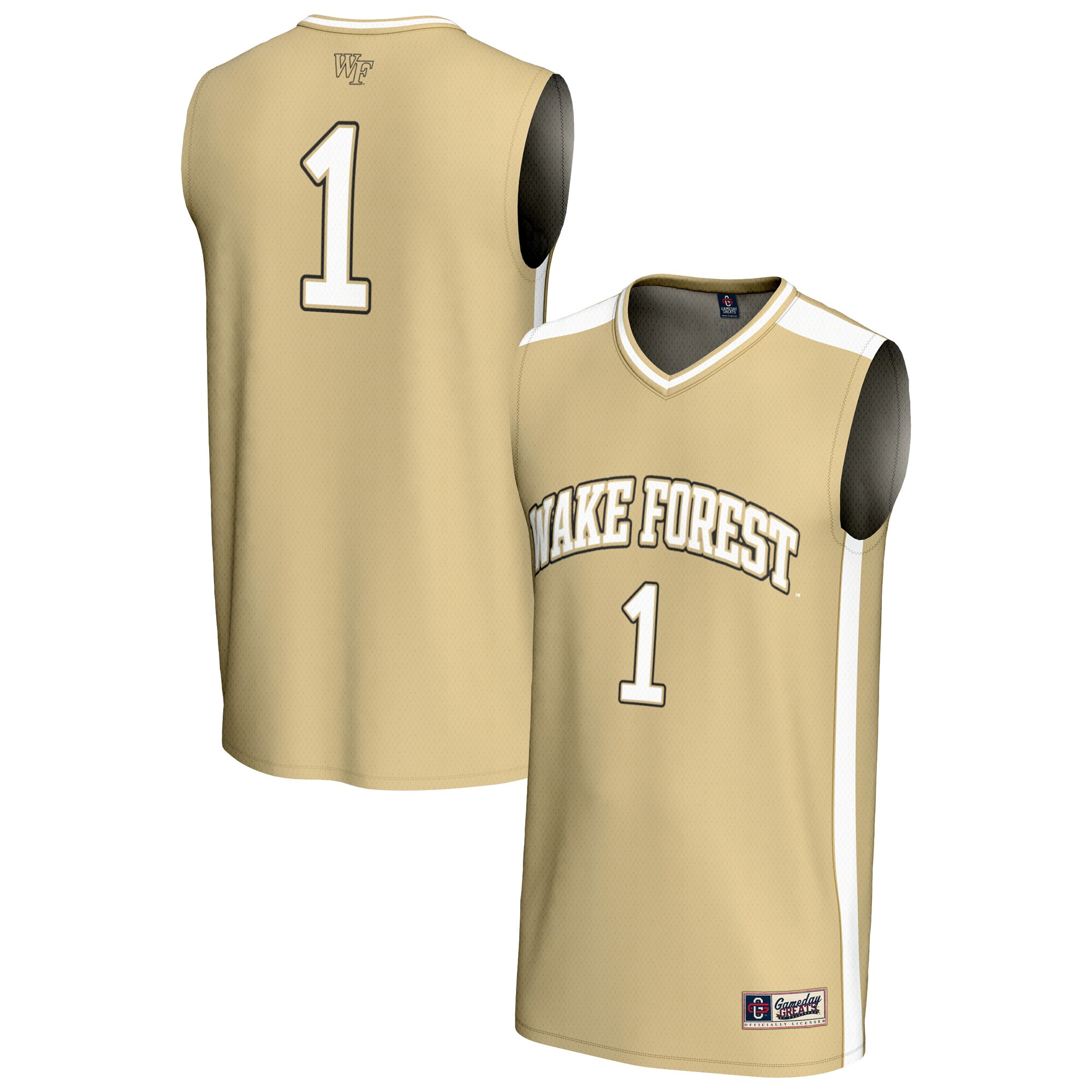 [DDG] Wake Forest Demon Deacons GameDay Greats Youth Lightweight Collegiate Basketball Fashion Jersey - Gold