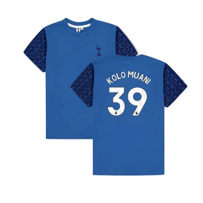 2025-2026 Spurs Shirt (Blue) - Kids (Kolo Muani 39) (Blue)